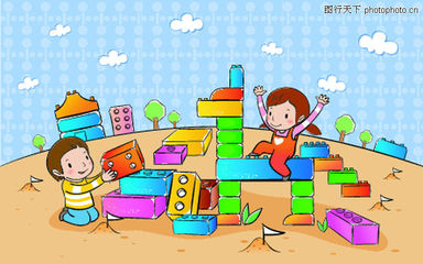 积木搭建 幼儿园的创意游玩乐园